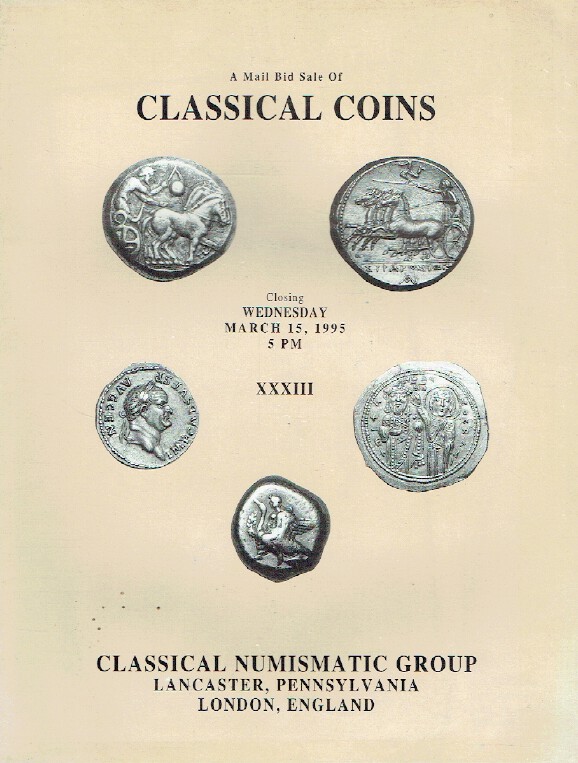 Classical Numismatic March 1995 Classical Coins
