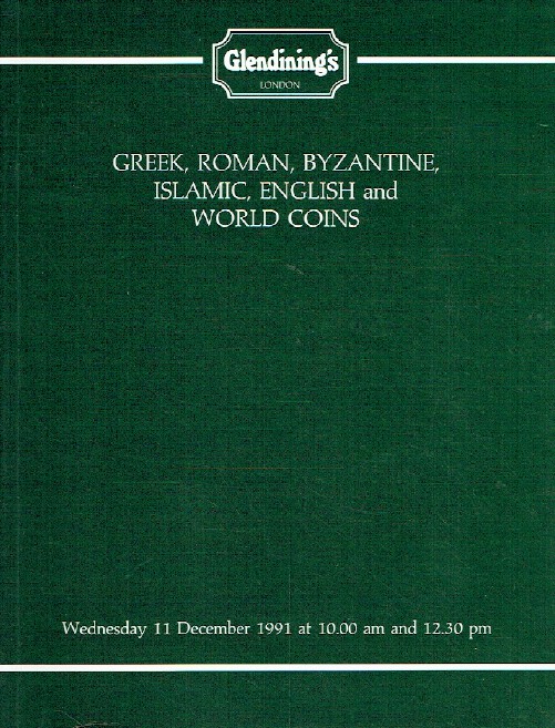 Glendinings December 1991 Greek, Roman, Byzantine, Islamic, English & World Coin
