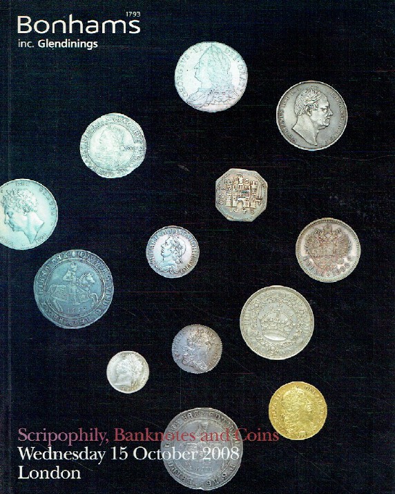 Bonhams October 2008 Scripophily, Banknotes & Coins (Digital only)