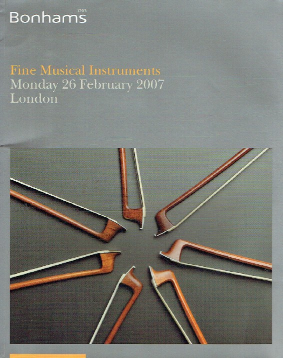 Bonhams February 2007 Fine Musical Instruments - Click Image to Close
