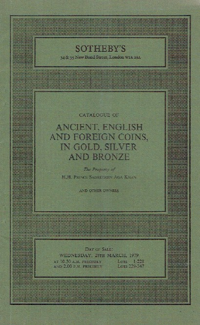 Sothebys March 1979 Ancient, English & Foreign Coins in Gold, Silver and Bronze - Click Image to Close