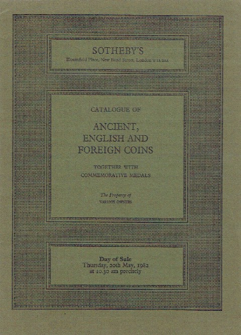 Sothebys May 1982 Ancient, English & Foreign Coins - Click Image to Close