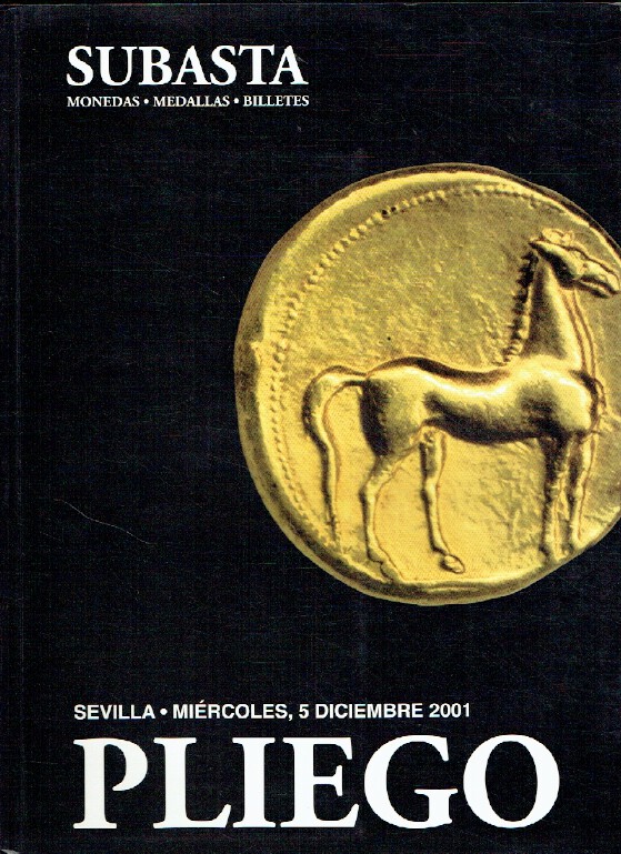 Subasta December 2001 Coins, Medals & Tickets