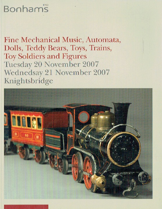 Bonhams November 2007 Fine Mechanical Music, Automata, Doll Houses & Teddy Bears - Click Image to Close