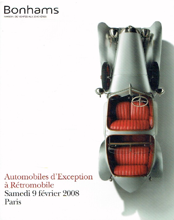 Bonhams February 2008 Automobiles Exception to Retromobile (Digital only)