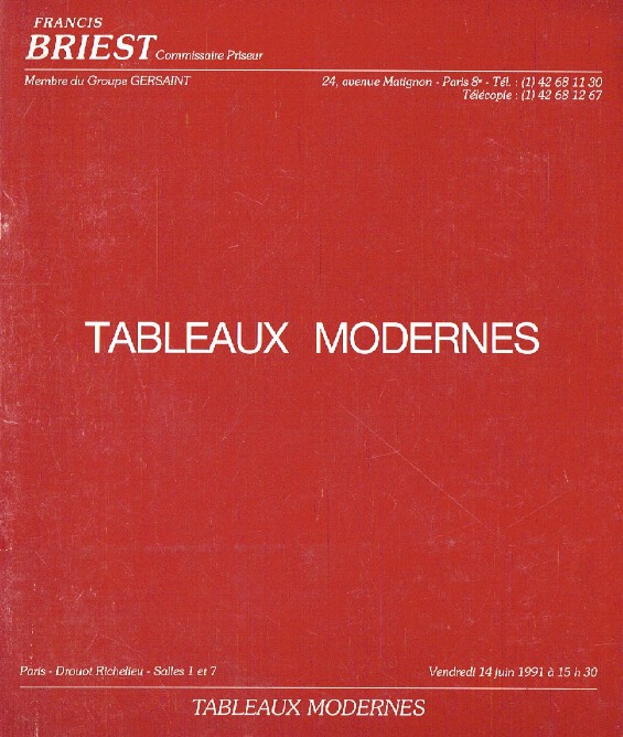 Francis Briest June 1991 Modern Art (Digital only)