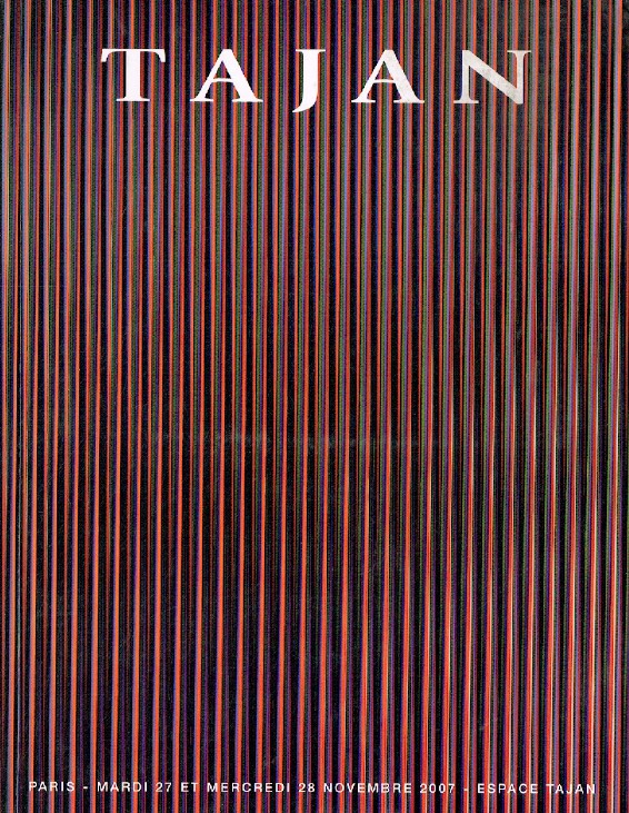 Tajan November 2007 Post-War & Contemporary Art - Evening & Day Sale
