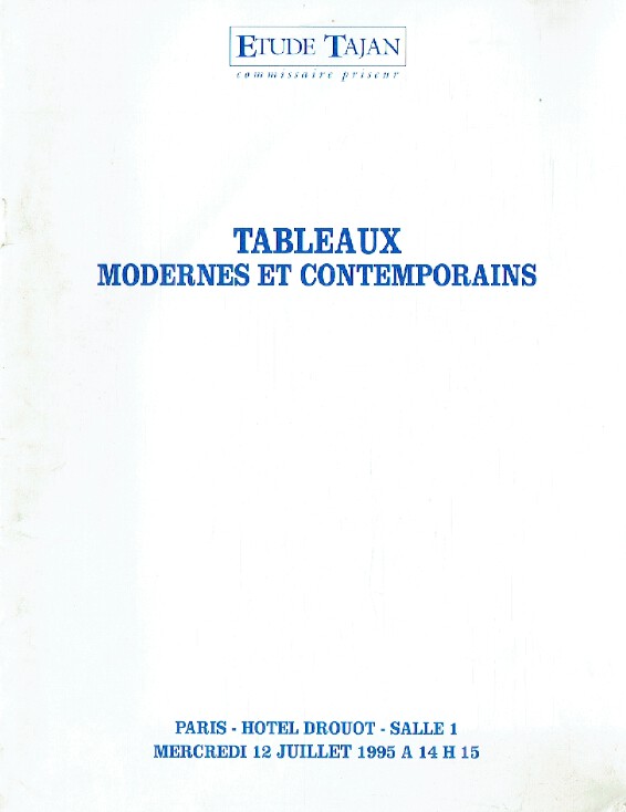 Tajan July 1995 Modern & Contemporary Paintings