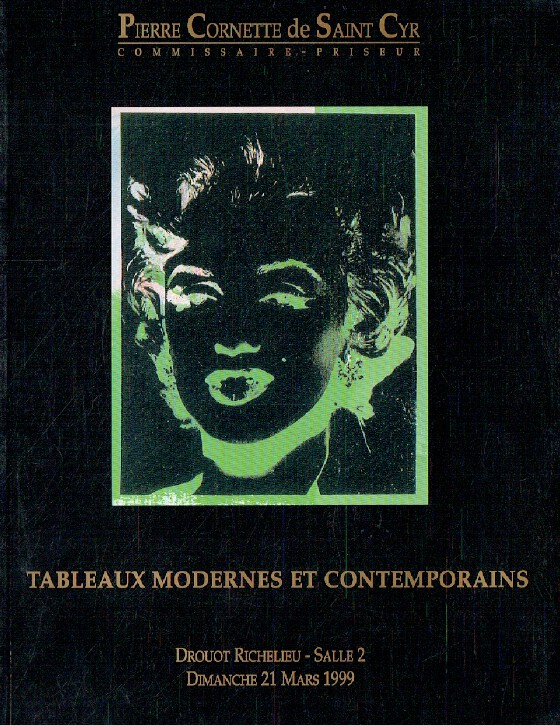 Cornette de St Cyr March 1999 Modern & Contemporary Paintings