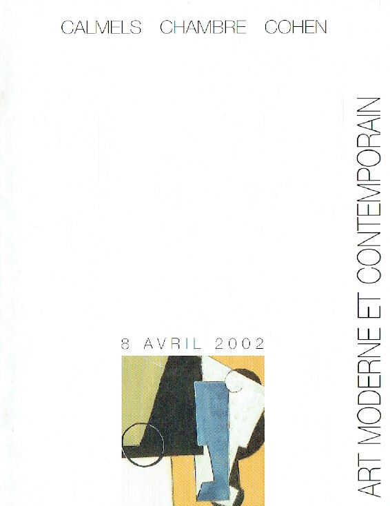 Calmels Chambre Cohen April 2002 Modern & Contemporary Art