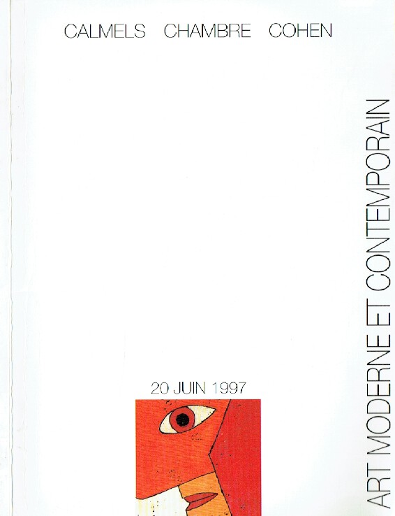 Calmels Chambre Cohen June 1997 Modern & Contemporary Art