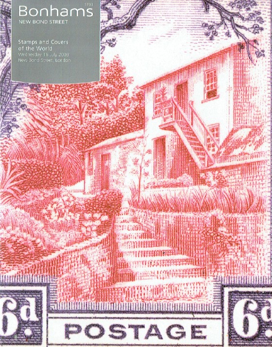 Bonhams July 2003 Stamps and Covers of The World (Digital only)