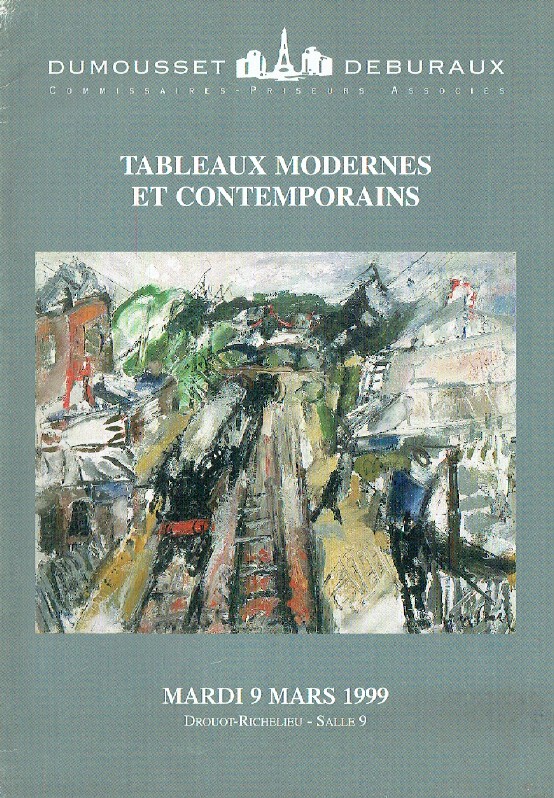 Dumousset-Deburaux March 1999 Modern & Contemporary Paintings