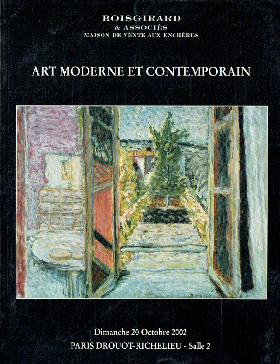 Boisgirard October 2002 Modern & Contemporary Art