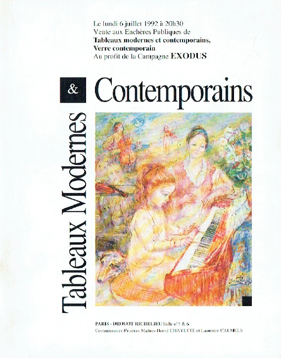Drouot July 1992 Modern & Contemporary Paintings