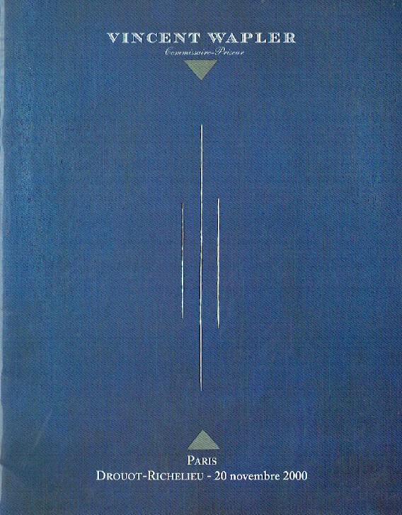 Wapler Vincent November 2000 Modern & Contemporary Art, Paintings & Sculptures