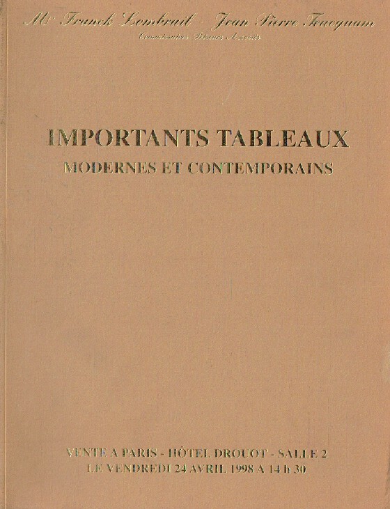 Lombrail - Teucquam April 1998 Important Modern & Contemporary Paintings