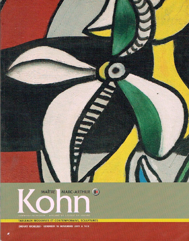Marc-Arthur Kohn November 2001 Modern & Contemporary Paintings, Sculptures - Click Image to Close