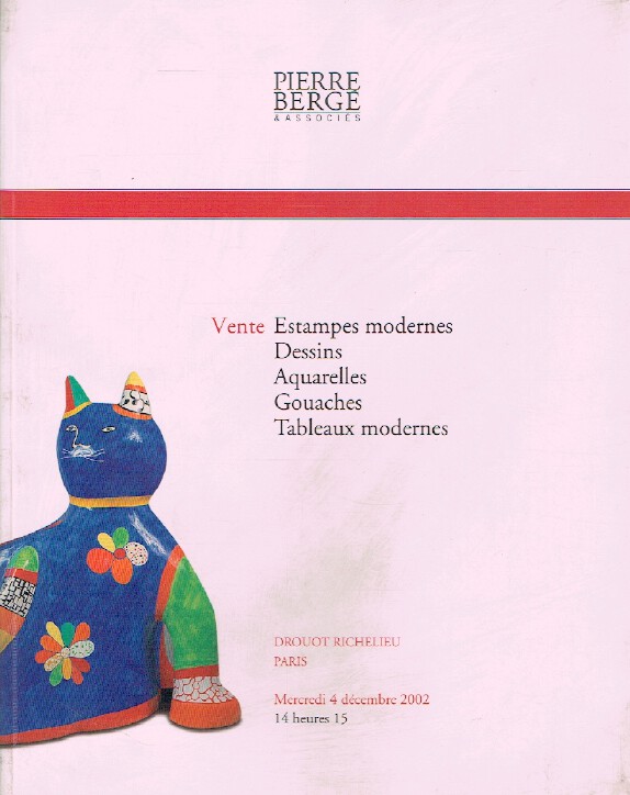 Pierre Berge December 2002 Modern Prints & Paintings & Gouaches