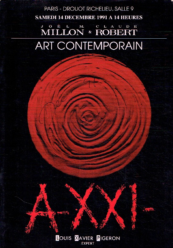 Millon & Robert December 1991 Contemporary Art