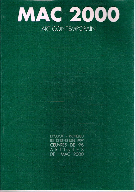 Drouot June 1997 Contemporary Art