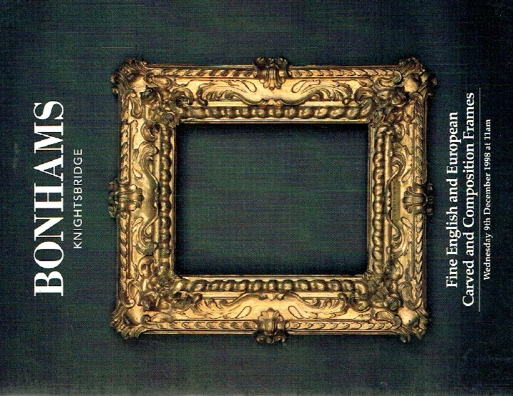 Bonhams December 1998 Fine English and European Carved and Composition Frames