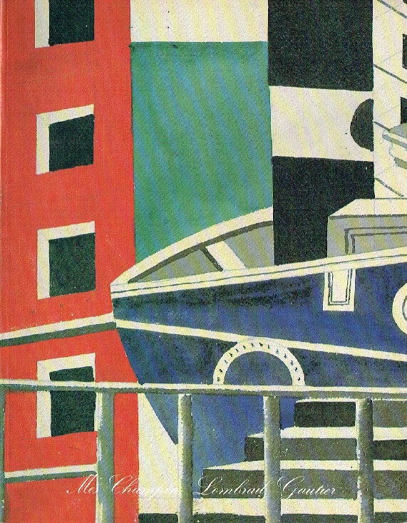 Laurin - Guilloux - Buffetaud March 1987 Exceptional Paintings & Sculptures