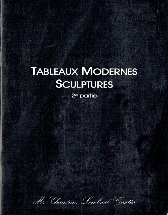Laurin - Guilloux - Buffetaud June 1990 Modern Paintings & Sculptures - Part 2