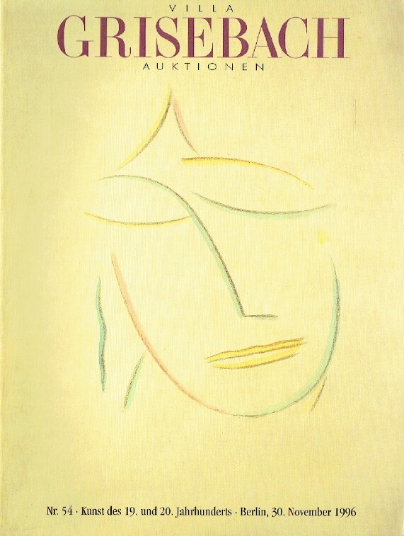 Grisebach November 1996 19th & 20th Century Art (Digital only)