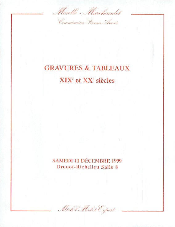 Marchandet December 1999 19th & 20th Century Engravings & Paintings