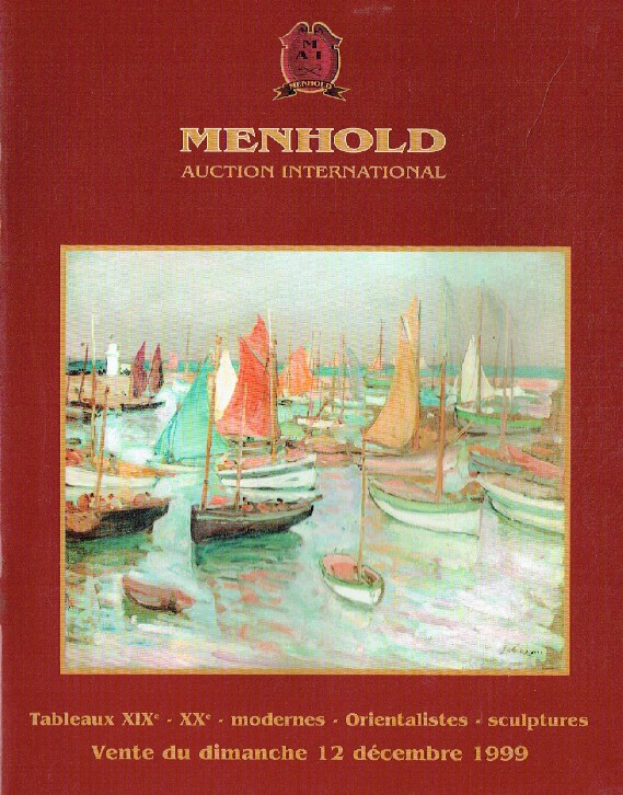 Menhold December 1999 19th & 20th C. Modern Paintings & Orientalists, Sculptures