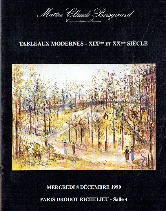Boisgirard December 1999 19th & 20th Century Modern Paintings