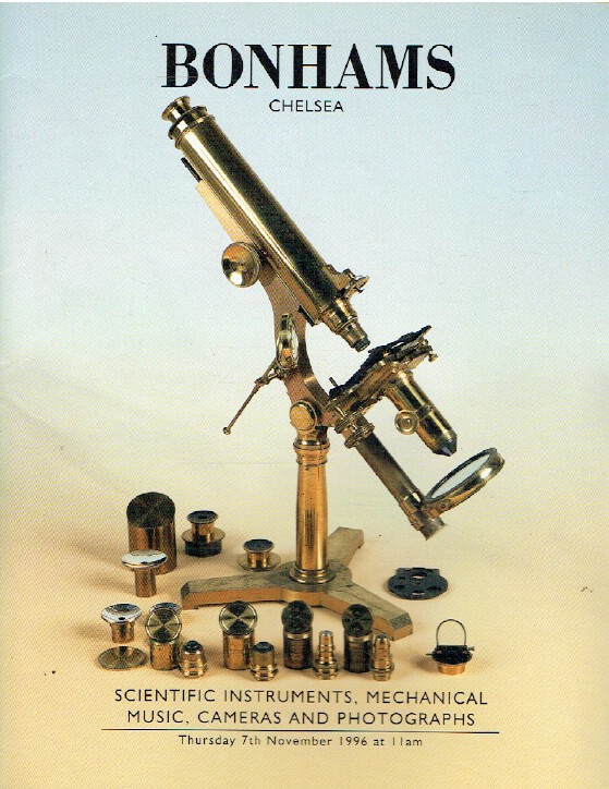 Bonhams November 1996 Scientific Instruments, Mechanical Music & Cameras