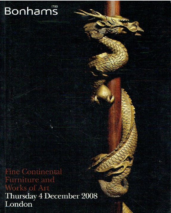 Bonhams December 2008 Fine Continental Furniture and WOA (Digital only)