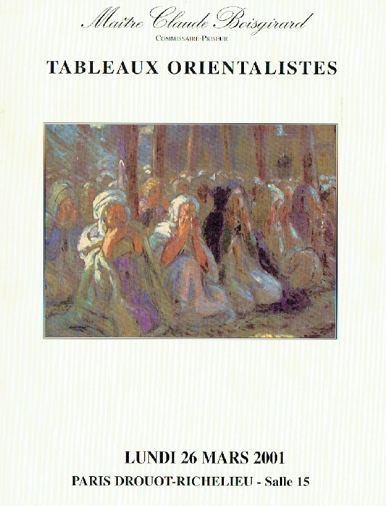 Boisgirard March 2001 Orientalist & 19th Century Paintings - Click Image to Close