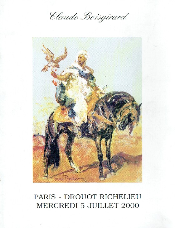 Boisgirard July 2000 Orientalist Paintings