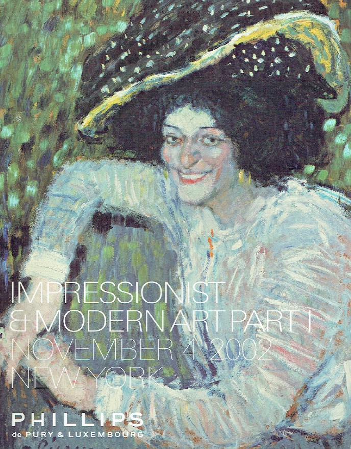 Phillips de Pury November 2002 Impressionist & Modern Art - Part I