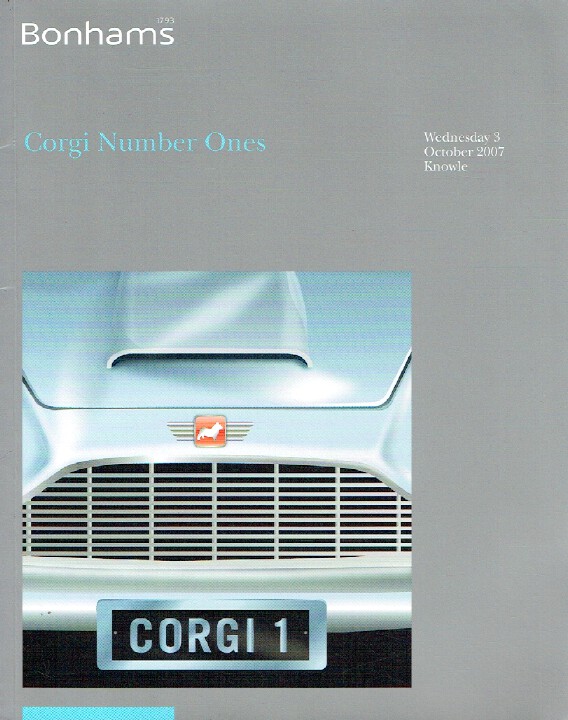 Bonhams October 2007 Corgi Number Ones