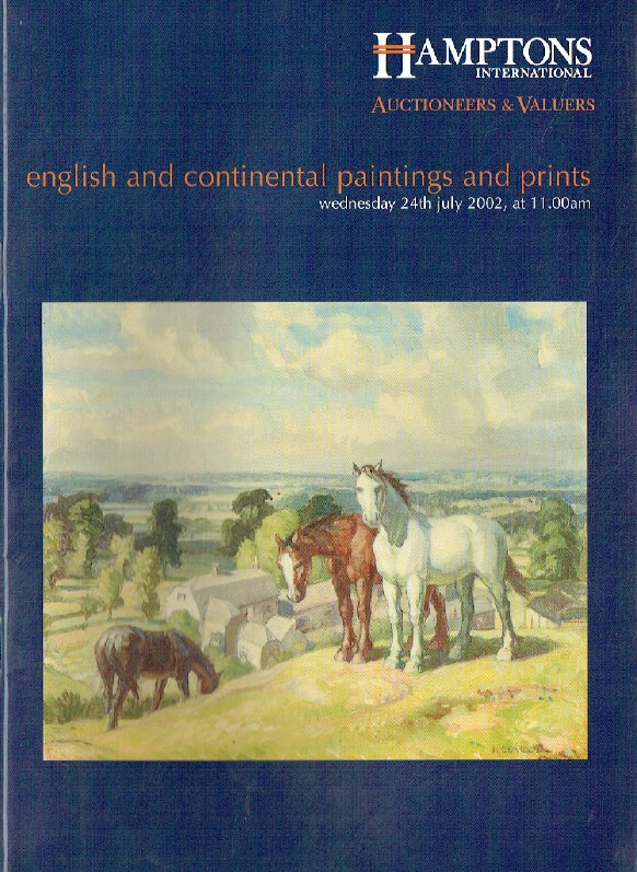 Hamptons July 2002 English & Continental Paintings & Prints