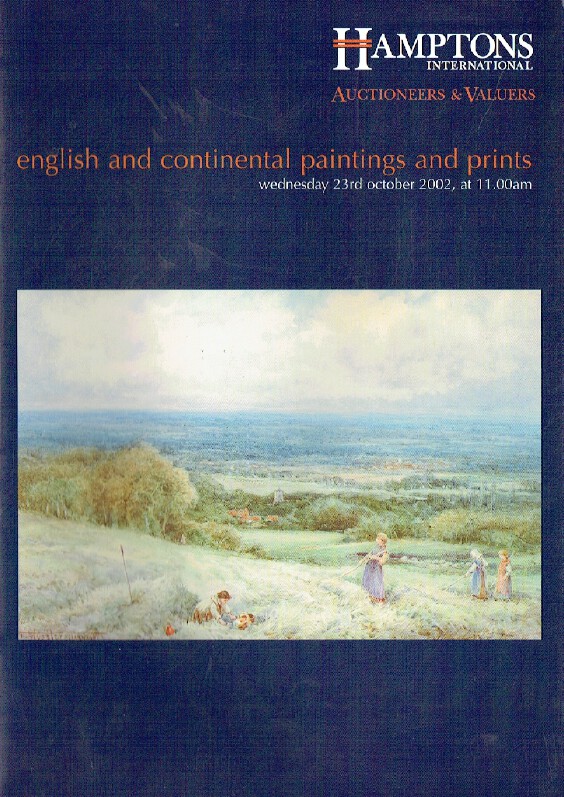 Hamptons October 2002 English & Continental Paintings & Prints