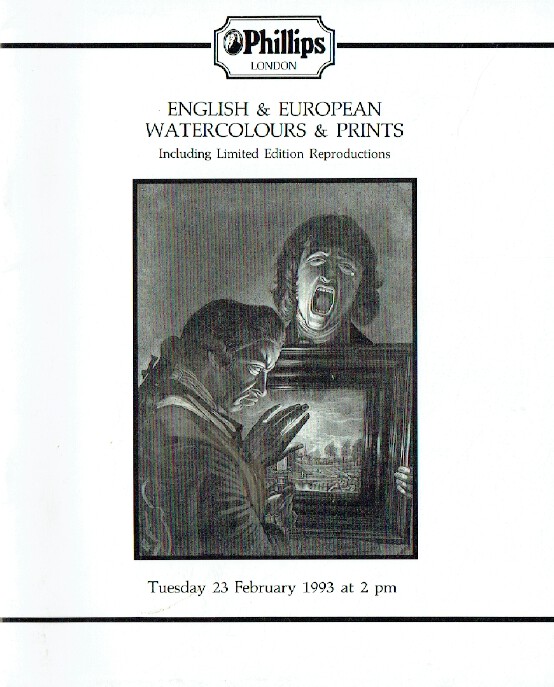 Phillips February 1993 English & European Watercolours & Prints