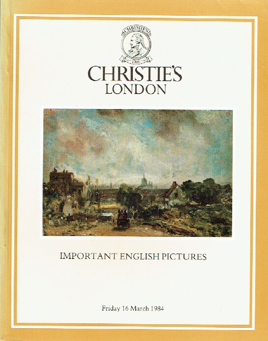 Christies March 1984 Important English Pictures