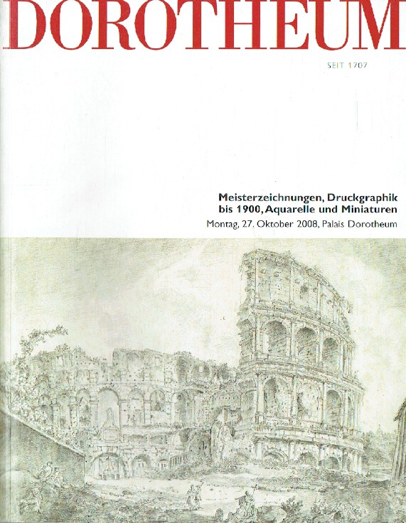 Dorotheum October 2008 Old Master Prints, Drawings, Watercolours (Digital only)