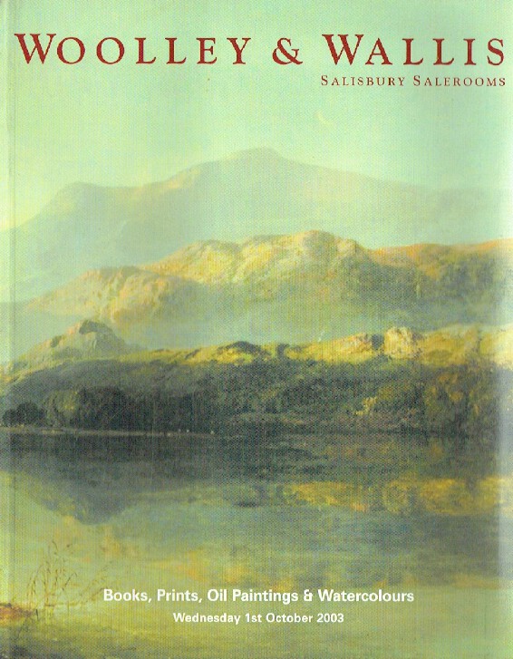 Woolley & Wallis October 2003 Books, Prints, Oil Paintings & Watercolours