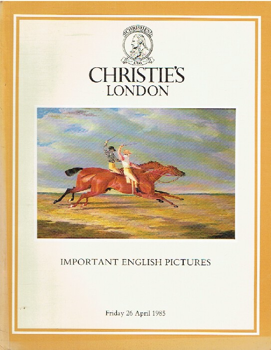 Christies April 1985 Important English Pictures - Click Image to Close