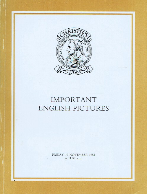 Christies November 1982 Important English Pictures