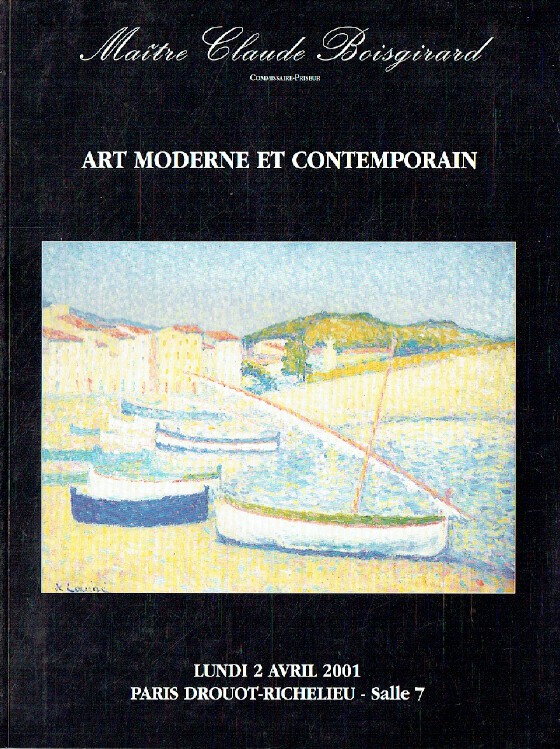 Boisgirard April 2001 Modern & Contemporary Art