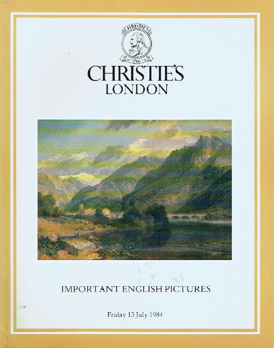 Christies July 1984 Important English Pictures (Digital only)