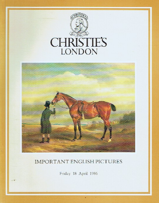 Christies April 1986 Important English Pictures