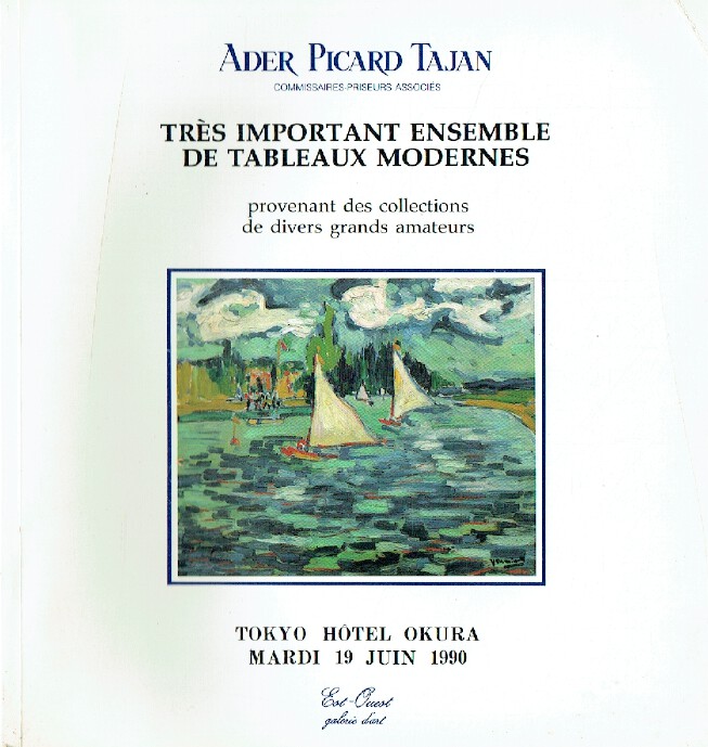 Ader Picard Tajan June 1990 Important Modern Paintings - Click Image to Close